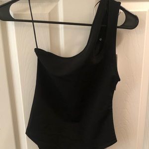 One shoulder with cutout body suit from Zara